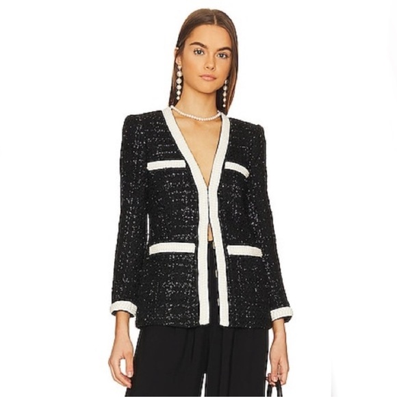 Veronica Beard Kemsley Jacket in Black Size 6 - Picture 1 of 17